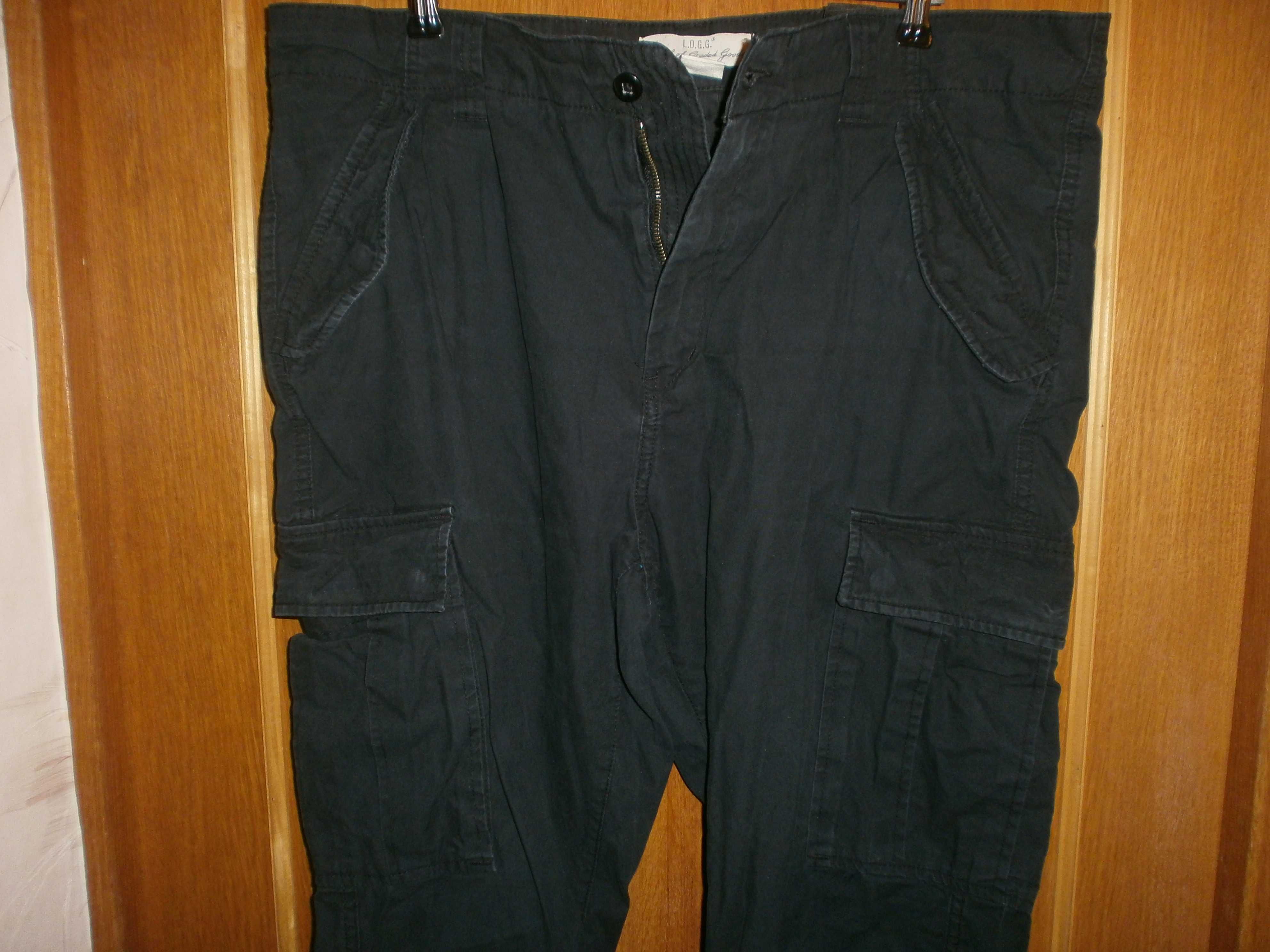 Штаны LOGG H&M, чёрные, разм. 36, наш размер. 54. Пояс-49 см