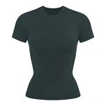 Футболка Skims Soft smoothing XS колір Cypress