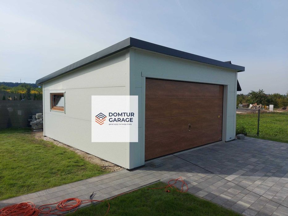 Garaż budynek domek  warsztat ocieplany z płyt warstwowych carport