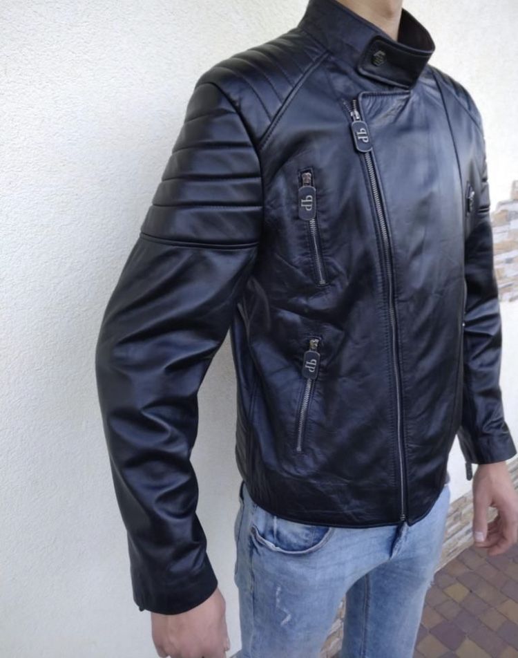 Kurtka ramoneska skóra Philipp Plein nowa czszka