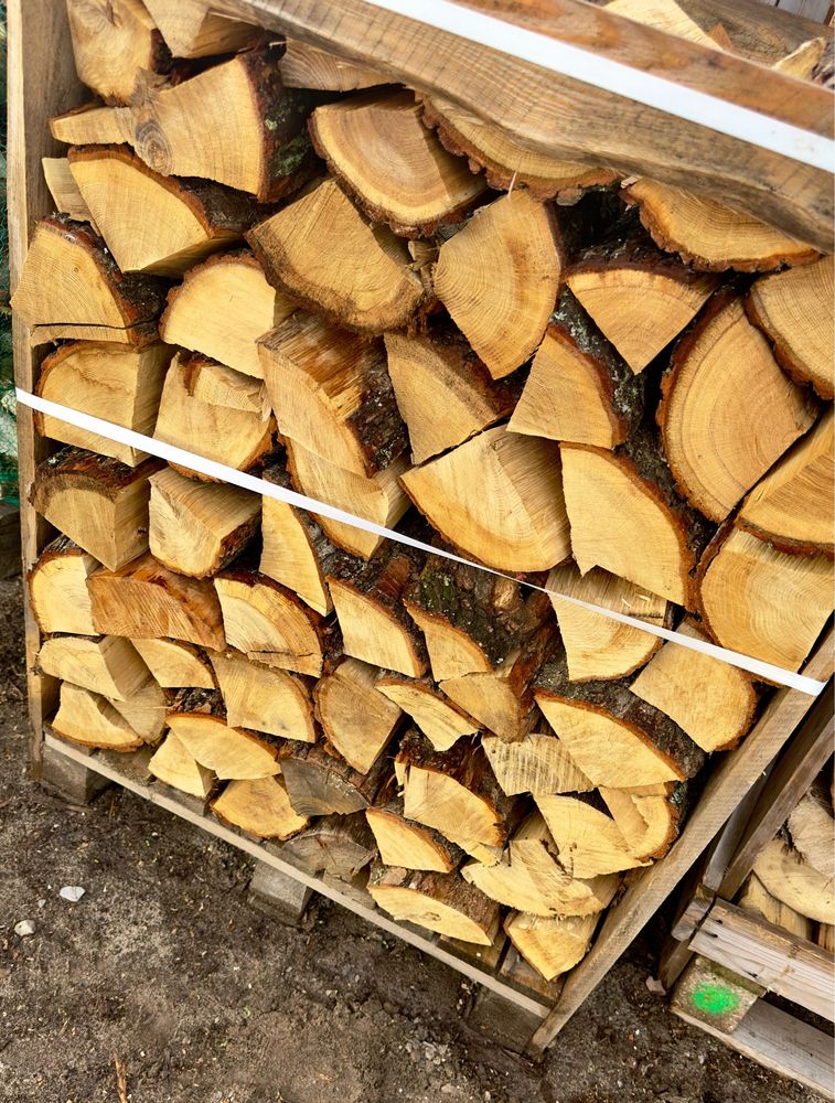 Drewno kominkowe grab buk dab paleta transport