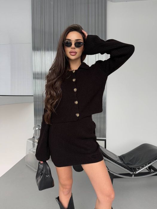 Костюм двійка кардиган спідниця