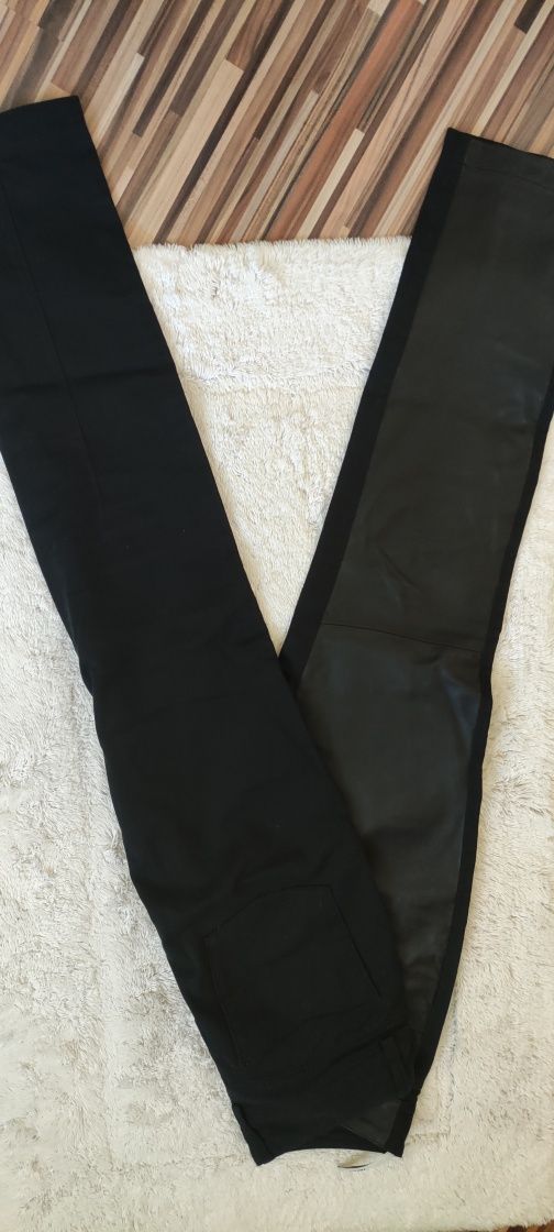 Комбіновані штани ( джинси та натуральна шкіра)
