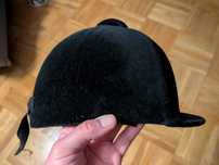 Toczek jeździecki dla dziecka 54 cm. Czarny zamsz.