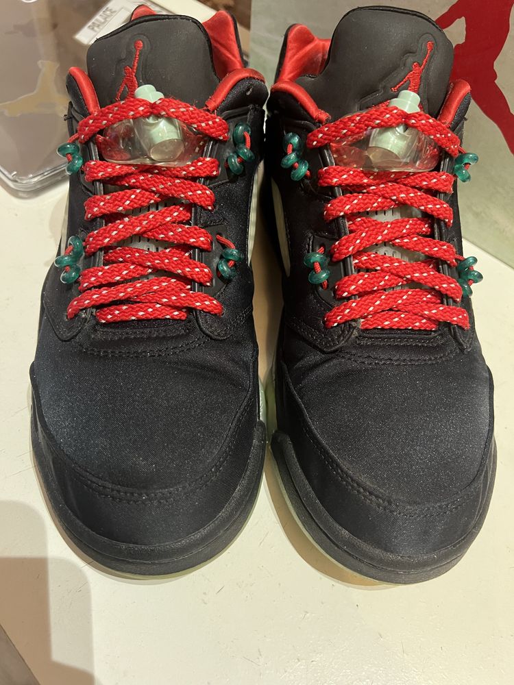 jordan 5 low clot supreme stone island drill