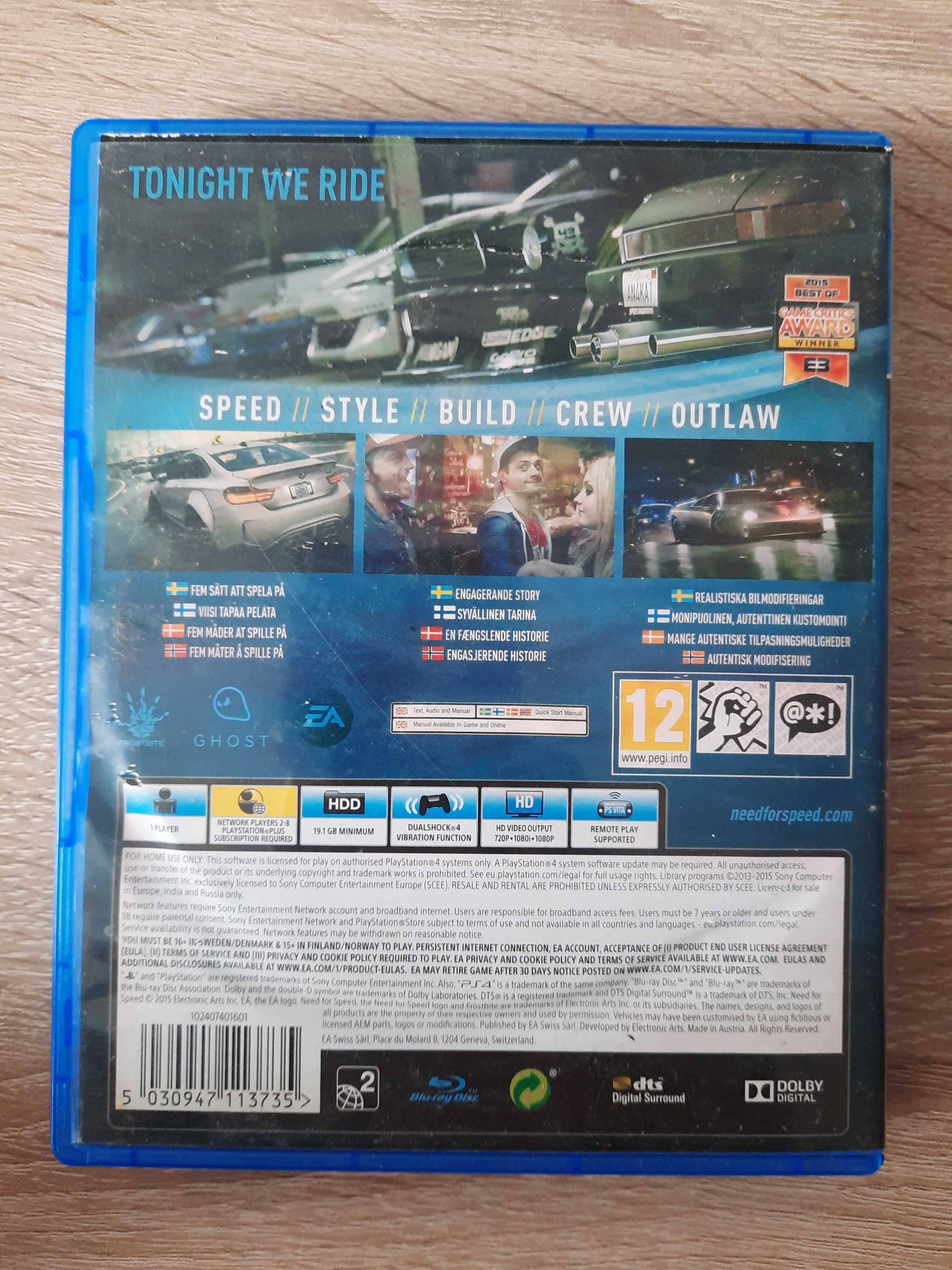 Need for Speed PS4 (stan 5/6)