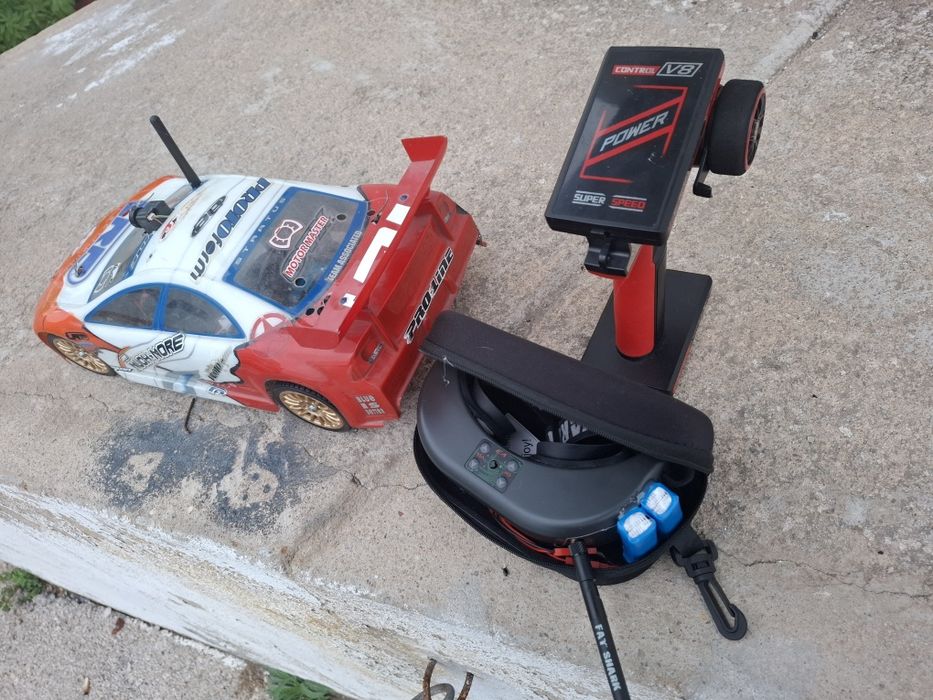 RC car 1.10 12v + oculos + camera 5.8ghz
