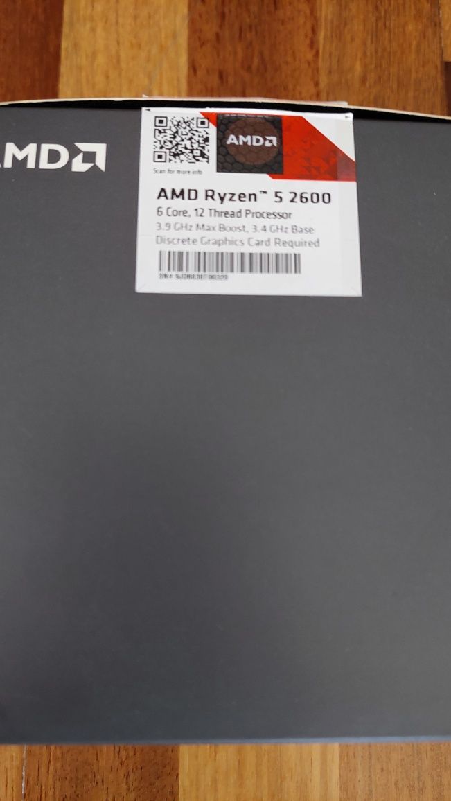AMD Ryzen 5 2600 + cooler na caixa