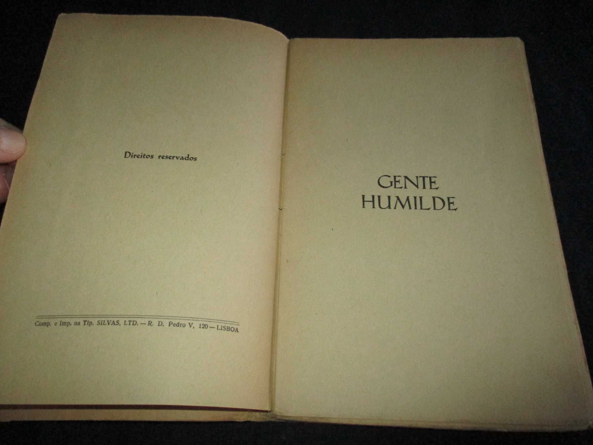 Livro Gente Humilde Silva Tavares 1ª edição 1934