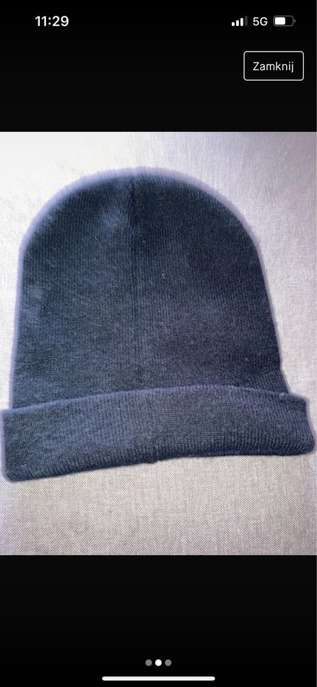 Czarna czapka zimowa sinsay