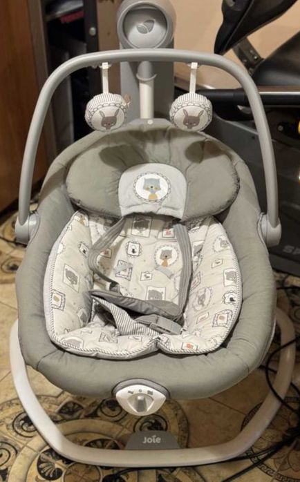 Крісло - Гойдалка / Заколисуючий центр / Шезлонг «Joie serina 2 в 1»