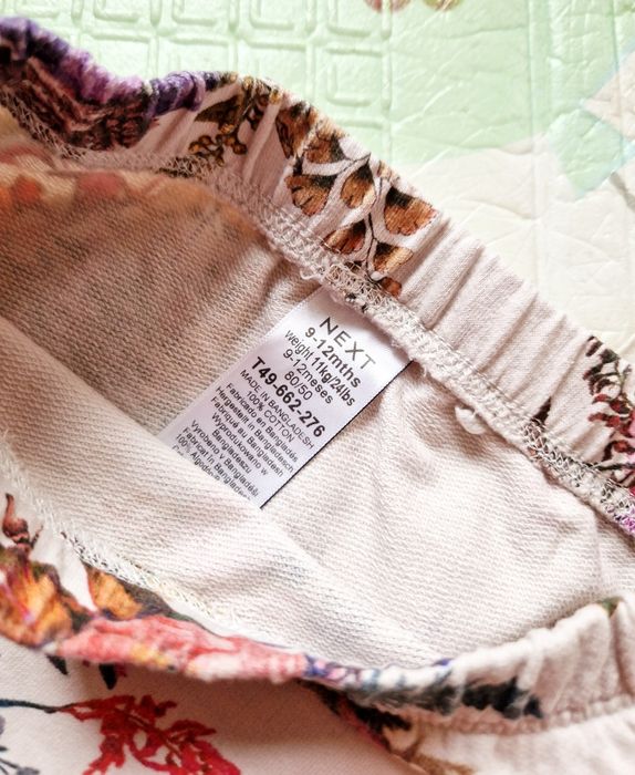 Штани Next Некст дівчинка 9-12 м штанішкі повзунки