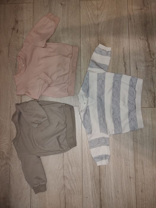 3x bluza niemowlęca H&M rozmiar 68