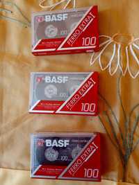 3 kasety magnetofonowe BASF 100 ferro nowe