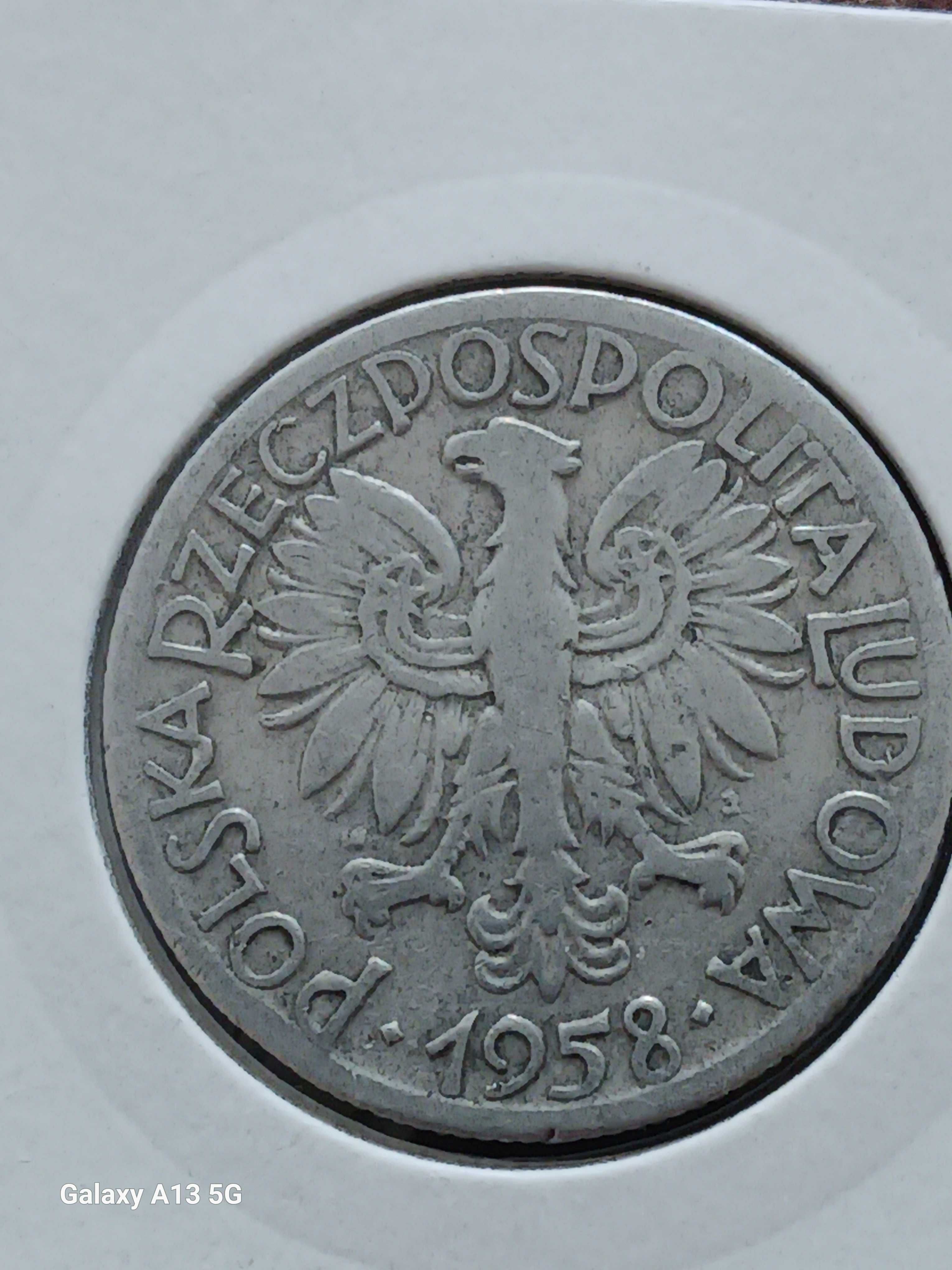 5 Złotych Rybak 1958 r. - nr 2 - Ładne - rzadkie