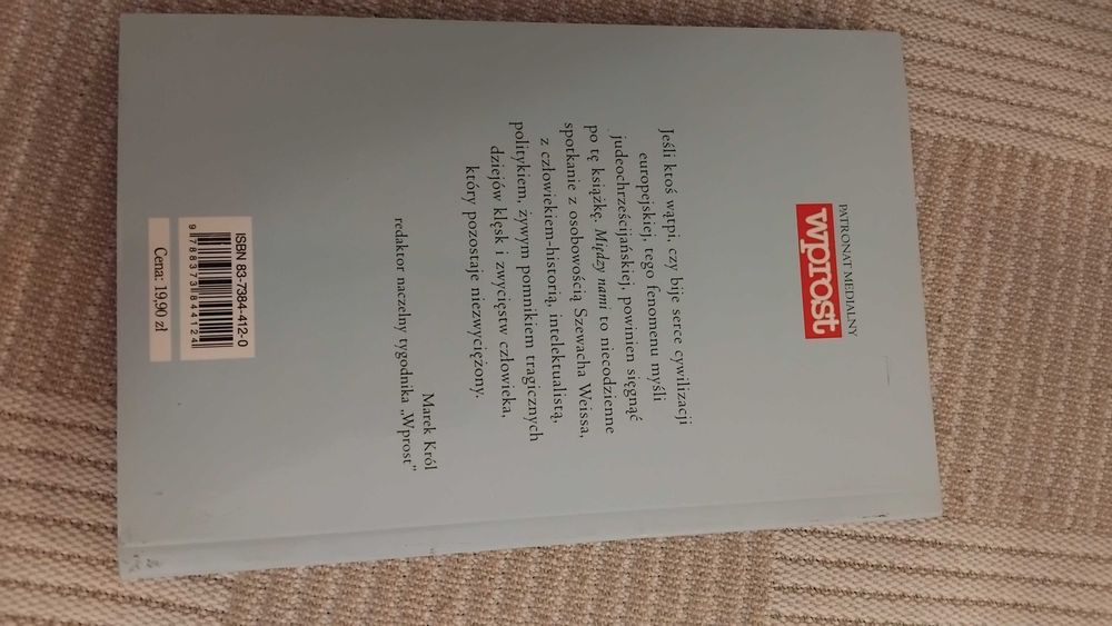 Szewach Weiss, Między nami, stan bdb NAJTANIEJ