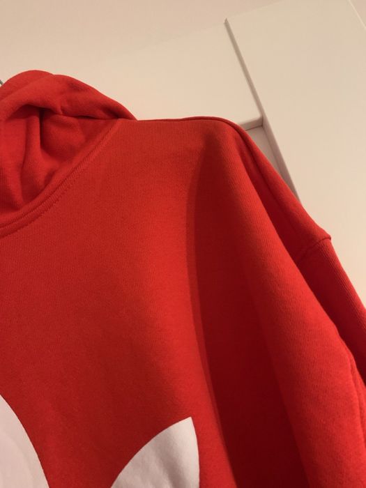 Худі батал великого розміру червоне Adidas оригінал