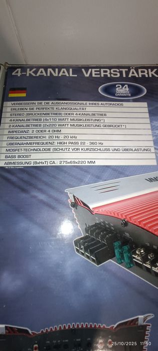 Amplificador audio para automóvel