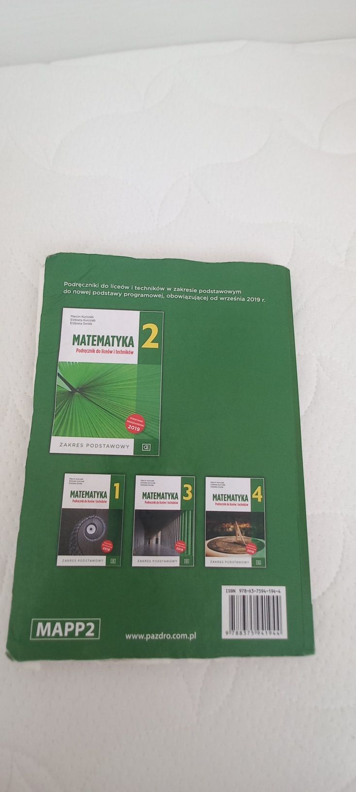 Podręcznik matematyka klasa 2 Pazdro zakres podstawowy