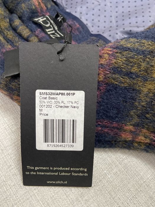 Пальто ZILCH "Checker Navy"