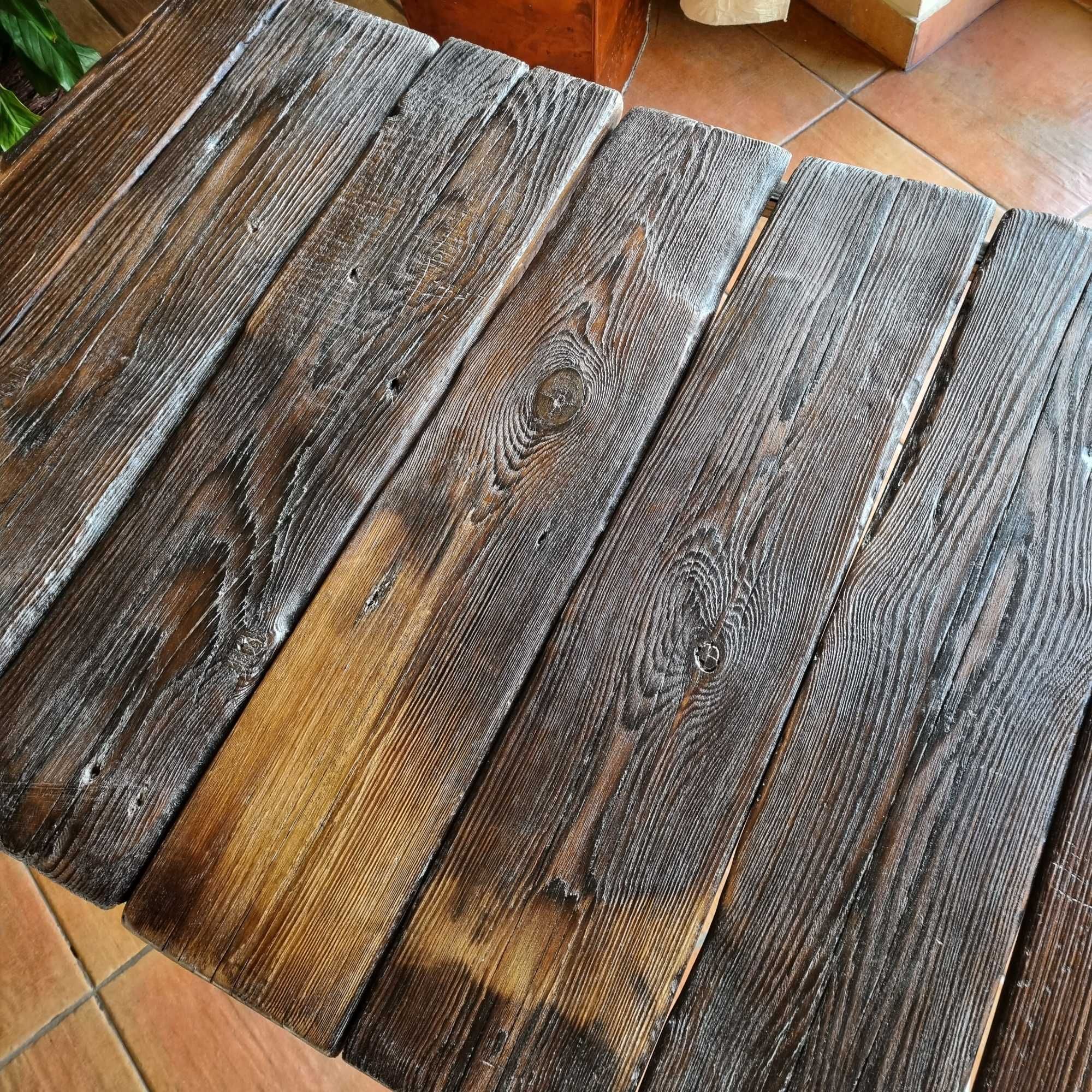 Stolik kawowy loft industrial hand made stal drewno