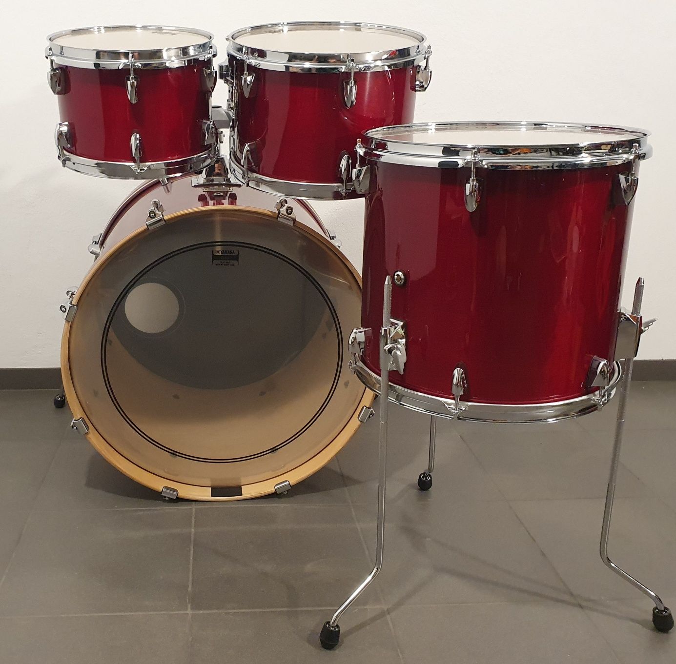 Perkusja, zestaw Yamaha Stage Custom 22,10,12,14 Cranbery Red