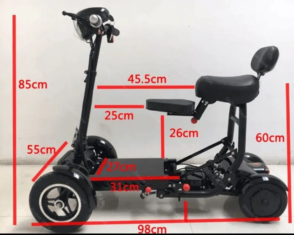 Elektryczny skuter/wózek dla seniora i młodzieży KR2010