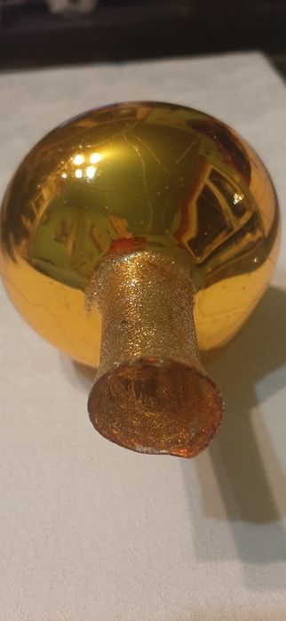Szklany czubek na choinkę