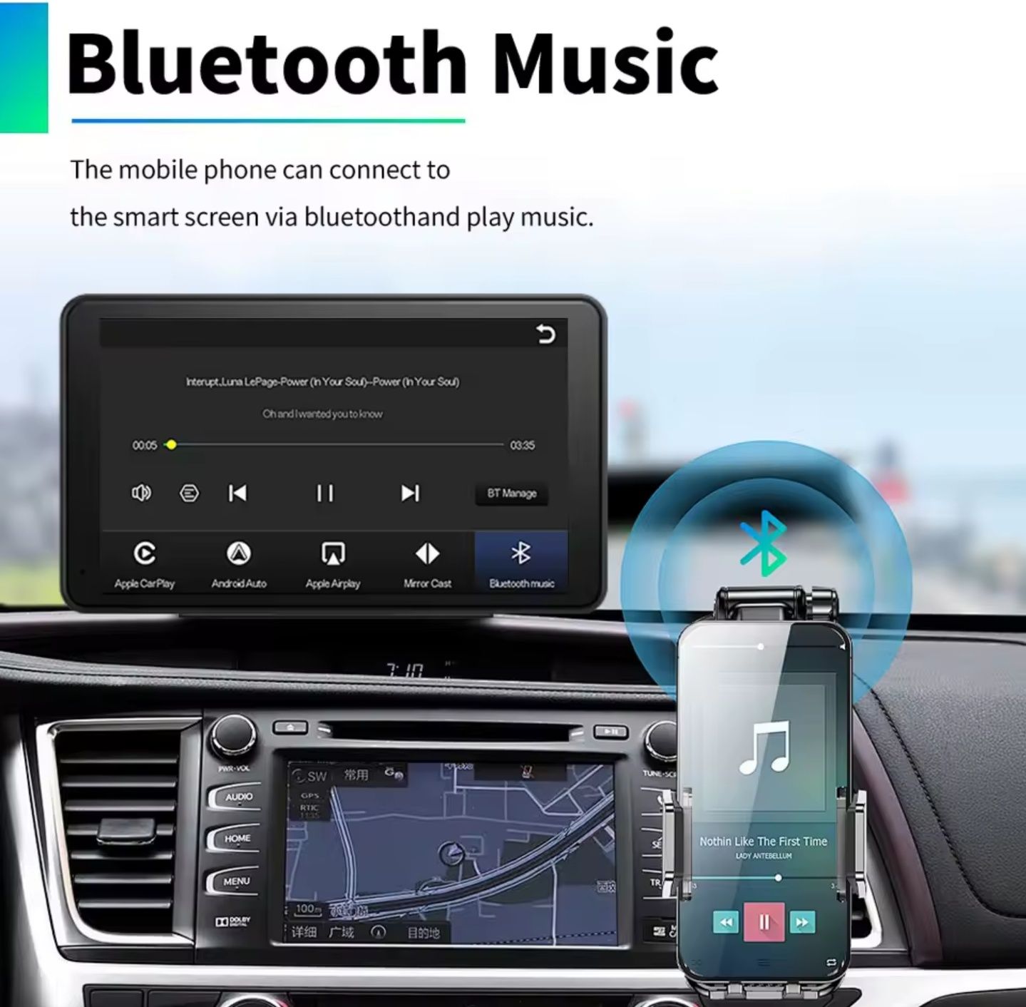 Radio stacja multimedialna carplay android auto