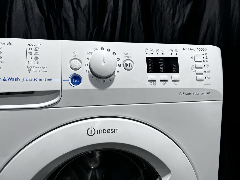 6 кг А+++ 1000 об стиральная машина INDESIT bwsa61053. Доставка