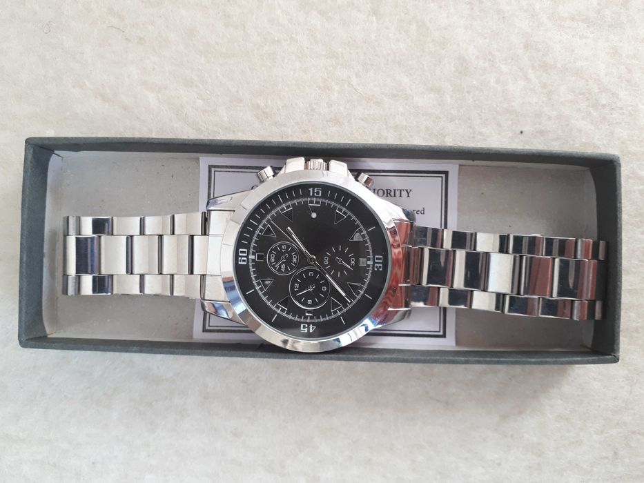 Zegarek męski mechanizm Seiko kwarcowy na bransolecie