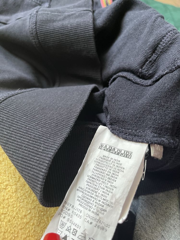 Bluza Napapijri z kapturem kaptur bawełniana bawełna