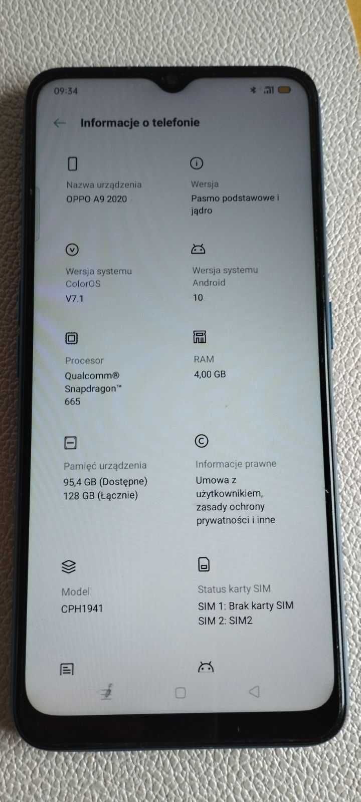 Smartfon oppo A9 2020