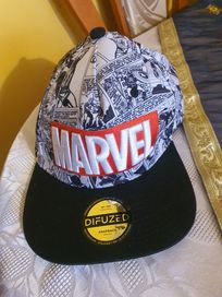 Marvel Classic Logo Grey Difuzed Czapka z daszkiem