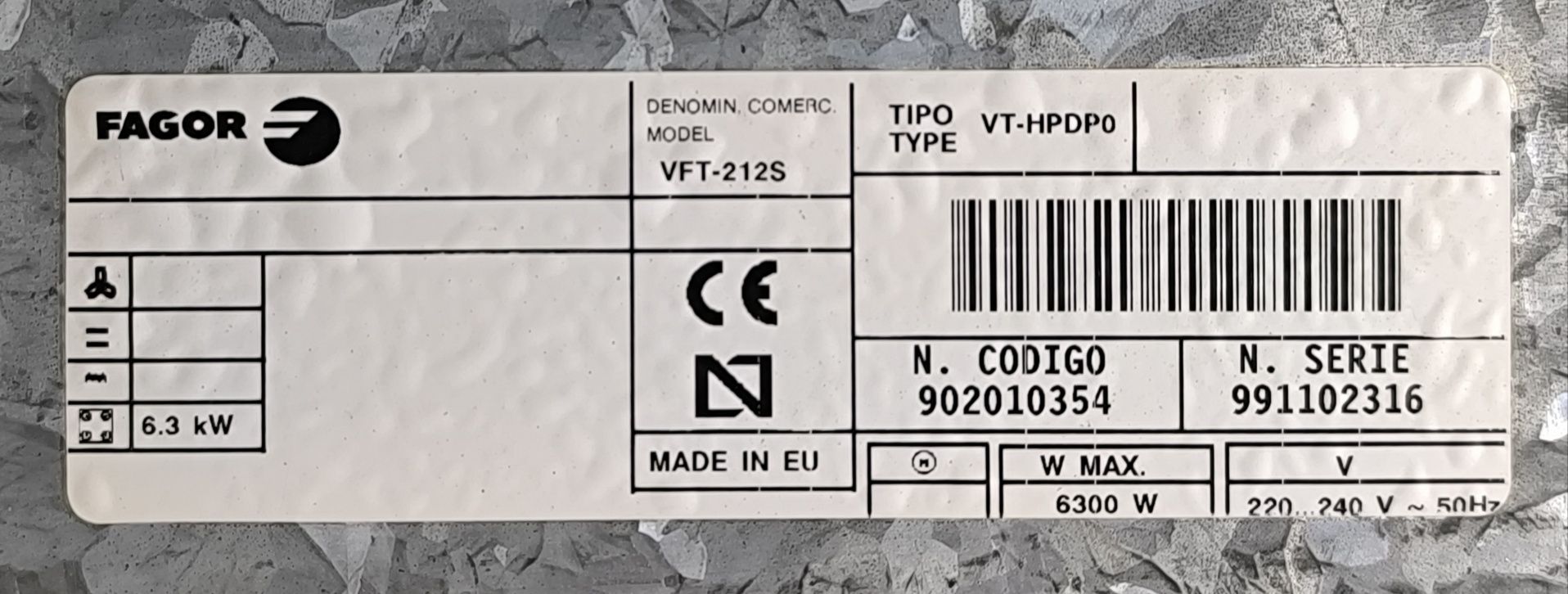 Componentes Placa Vitrocerâmica FAGOR Elegance, a funcionar