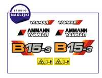 Naklejki Minikoparka Yanmar B15-3 Komplet Nalepki Naklejka
