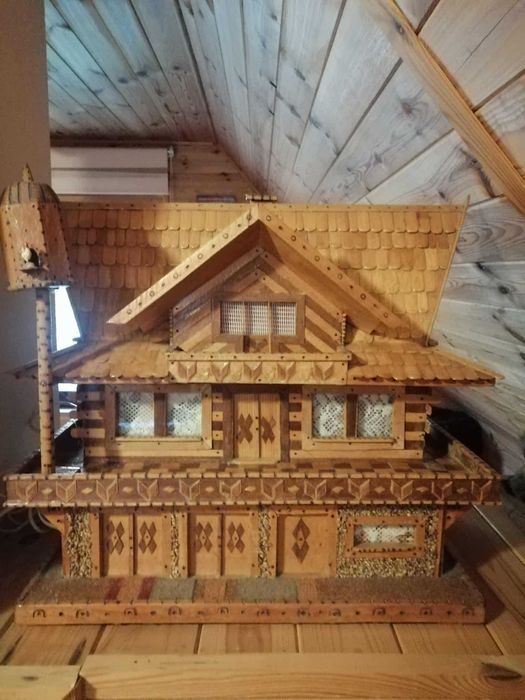 Lampka - domek drewniany