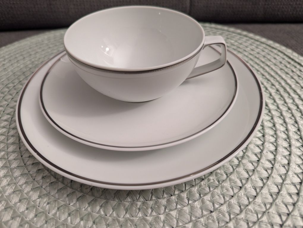 Rosenthal Tac Gropius Platin Nowe Trio do Herbaty