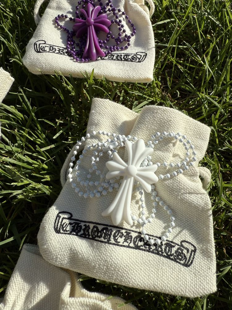 Хрестик Chrome Hearts, підвіс Chrome Hearts, силиконовый крестик