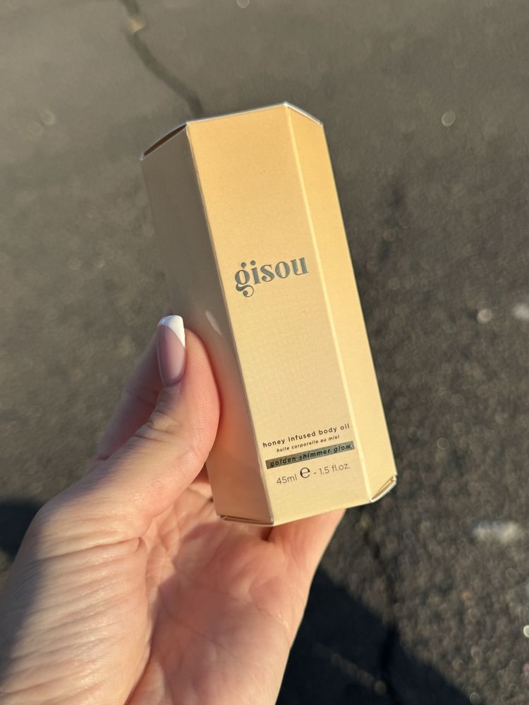 Олія/масло для тіла з шимером Gisou bodi oil Golden shimmer glow