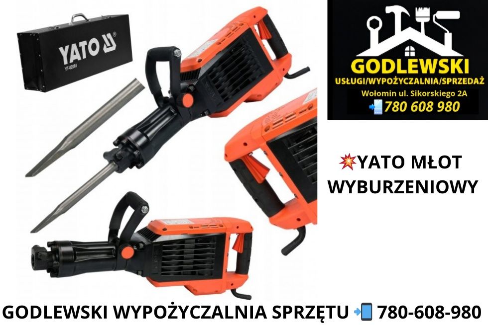 Wypożyczalnia! Młot wyburzeniowy Yato Wynajem!