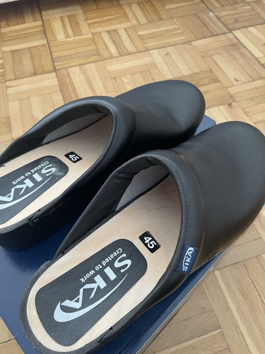 SIKA 148 Traditional- klasyczne drewniaki robocze skórzane -rozmiar 45