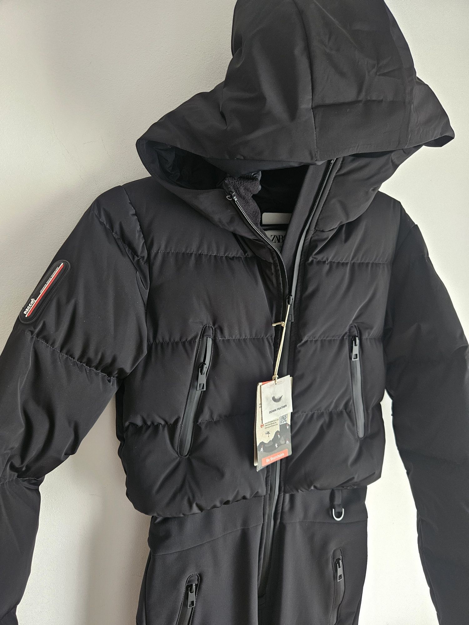 Kombinezon narciarski ZARA ski XS 34 czarny recco