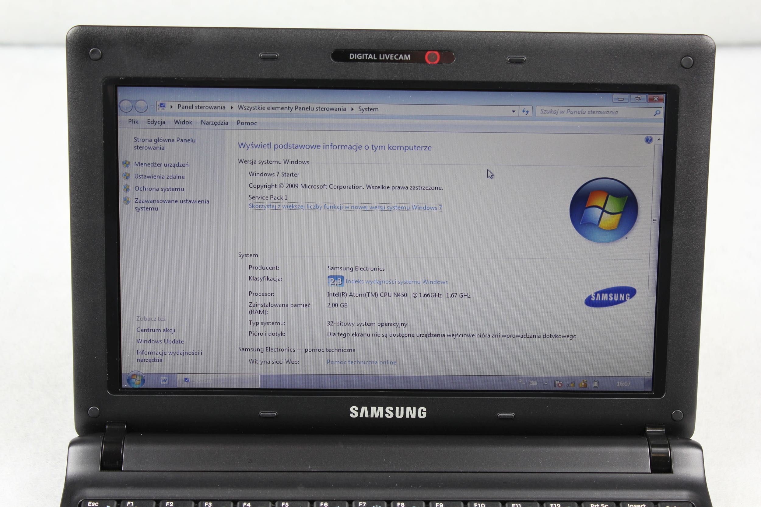 Laptop netbook Samsung N150 okazja