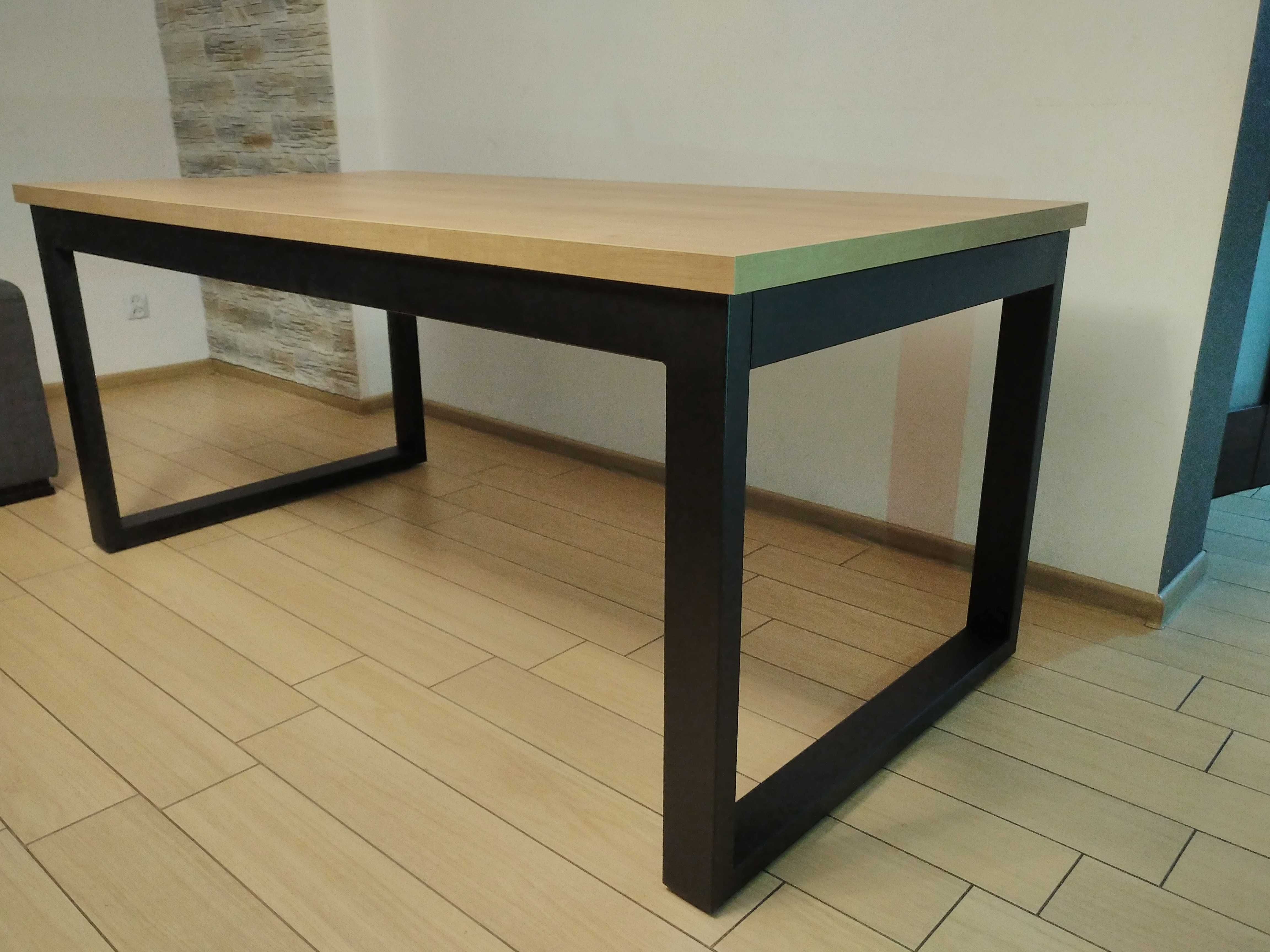 Stół Rozkładany LOFT industrialny 180-270x90 (2x45 Dostawki)   EGGER