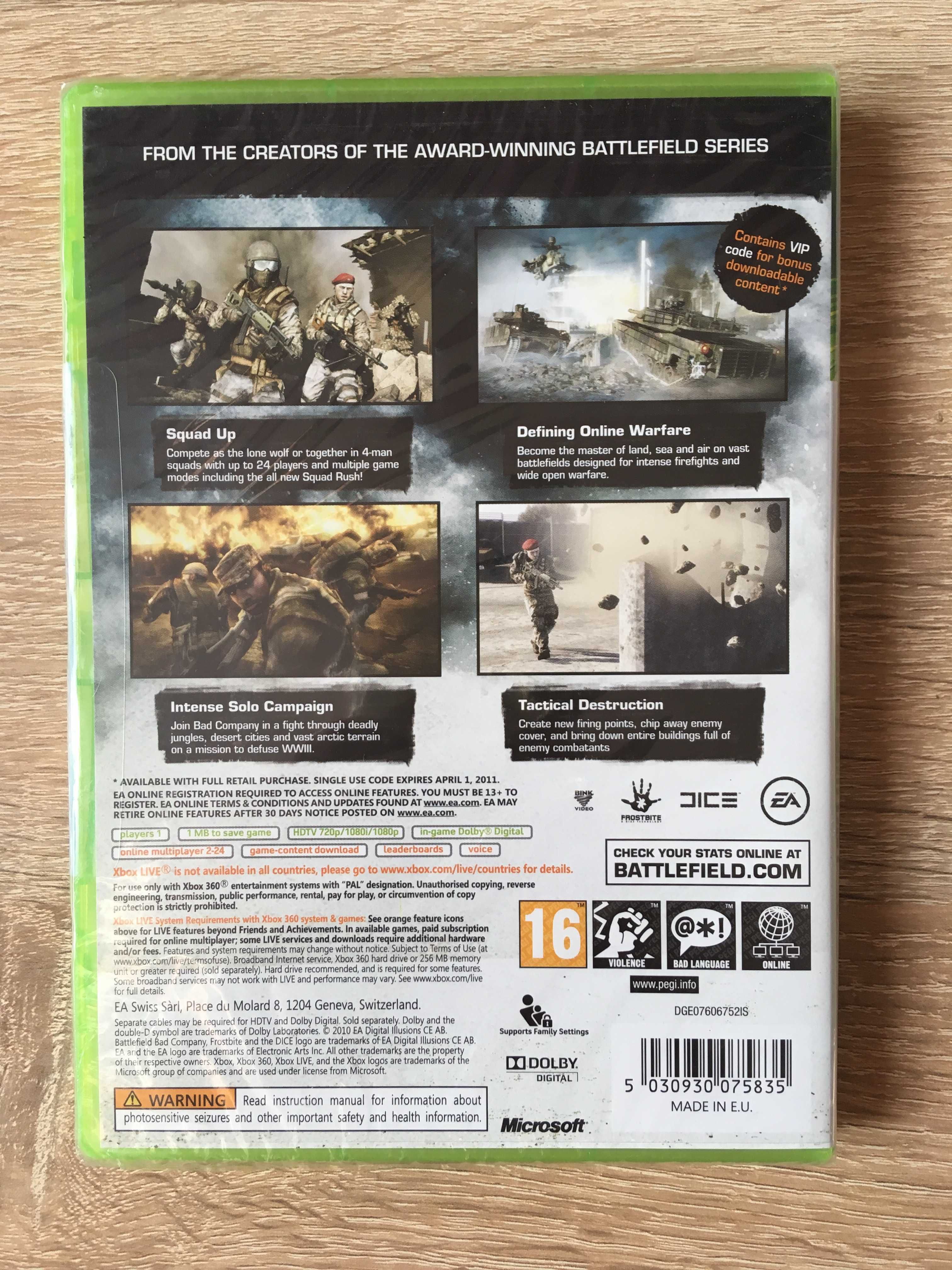 Battlefield: Bad Company 2 - Xbox 360 / Xbox One - EA DICE - NOWA