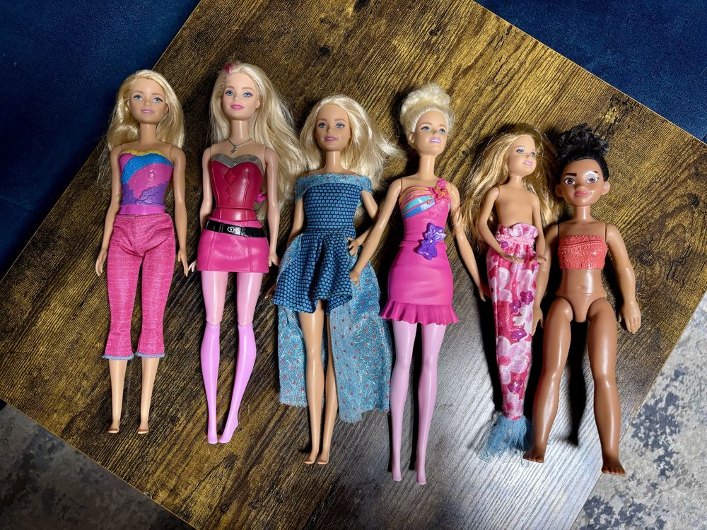 Zestaw 6 szt barbie Mattel Vaiana lalki