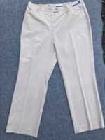 Spodnie damskie 48 welnianie Brax bezowe prosta nogawka #damskie48