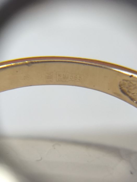 Кольцо золотое р 19