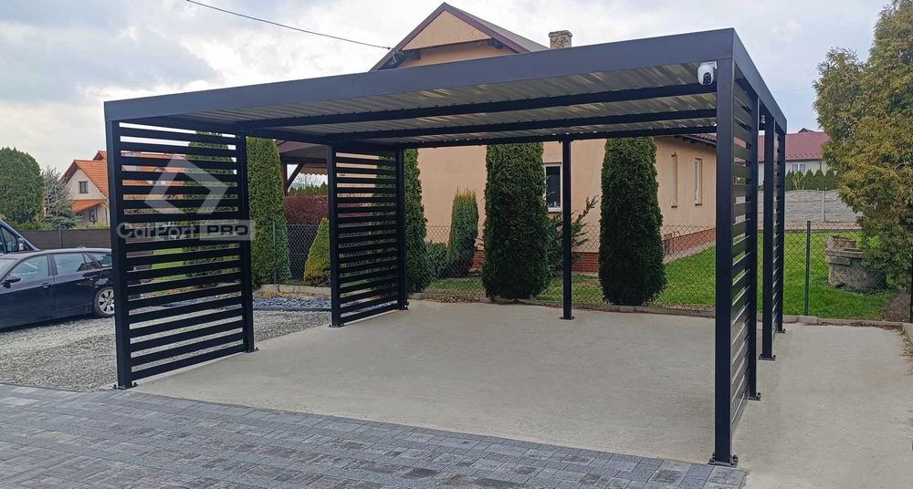 CarPort PREMIUM wiata samochodowa 5x5 dodatkowa zabudowa CP112